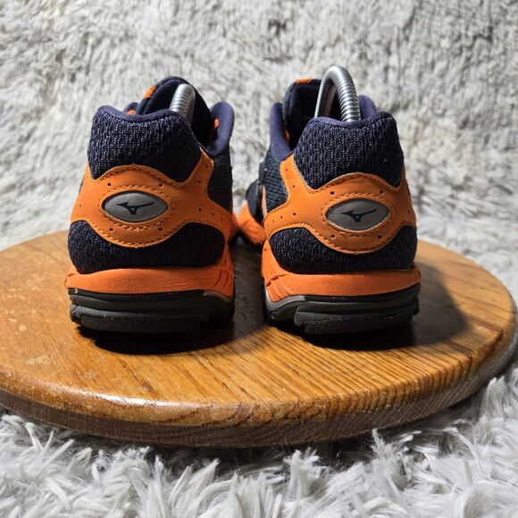 Mizuno Wave Ascend 8 Mens Size 9 UK 8 Trail Running Shoes Orange/Blue Trainers - Picture 3 of 13